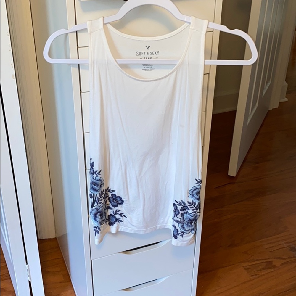 White soft and sexy tank